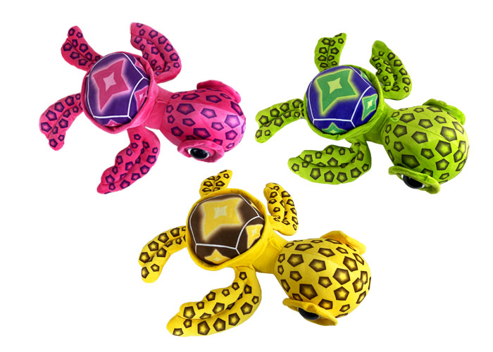 (Mis 7,5) TARTARUGA Peluche Squishy 60cm -3ass…x6